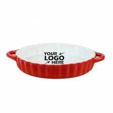 Pie Dish with Ribbed Edge